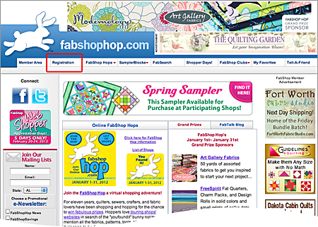 Fabshop Hop Registration