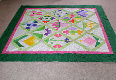 Spring Sampler Challenge Quilt