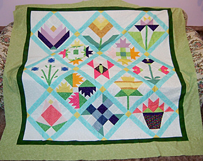 Spring Sampler Challenge Quilt