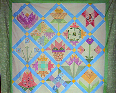 Spring Sampler Challenge Quilt