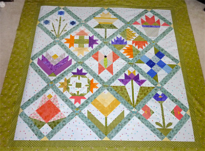 Spring Sampler Challenge Quilt