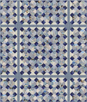Tiled in Indigo Quilt
