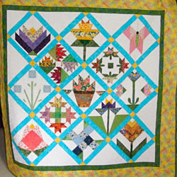 Daisy Springtime Quilt by Mary Lou Finch