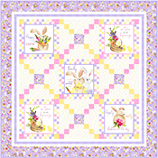 Hoppy Easter Purple Quilt