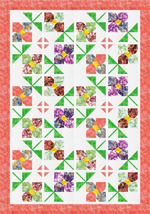 Pinwheel Posies Quilt - Kaleidoscope