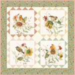 Sunflower Whispers Bird Quilt