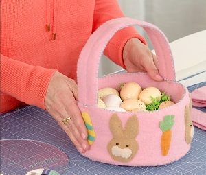 Wool Easter Basket Template